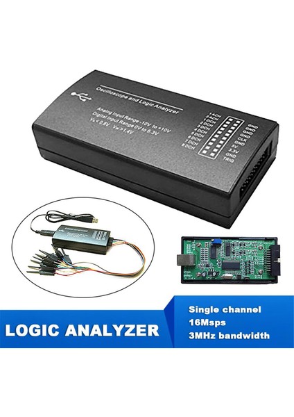 LHT00SU1 Sanal Osiloskop Mantık Analizörü 16MHZ Maksimum Örnekleme Oranına Sahip Çok Işlevli Tam Özellikli Sinyal Jeneratörü (Yurt Dışından) fırsatları