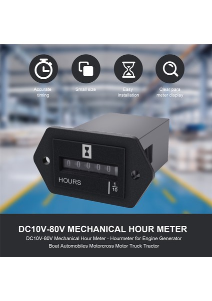 DC10V-80V Mekanik Saat Sayacı - Motor, Jeneratör, Tekne, Otomobil, Motokros, Kamyon, Traktör Için Saat Sayacı (Yurt Dışından) indirimleri
