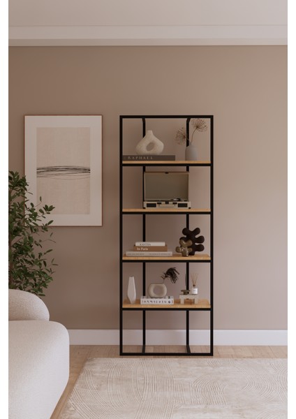 4 Raflı Dekoratif Kitaplık Ev Rafı Ofis Kitaplık Ev Kitaplık