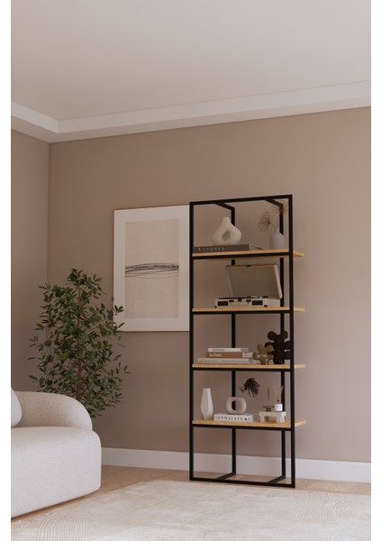 4 Raflı Dekoratif Kitaplık Ev Rafı Ofis Kitaplık Ev Kitaplık fırsatları