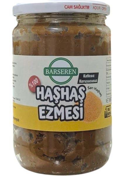 Sarı Haşhaş Ezmesi %100 Doğal Katkısız Yerli Cam Kavanoz