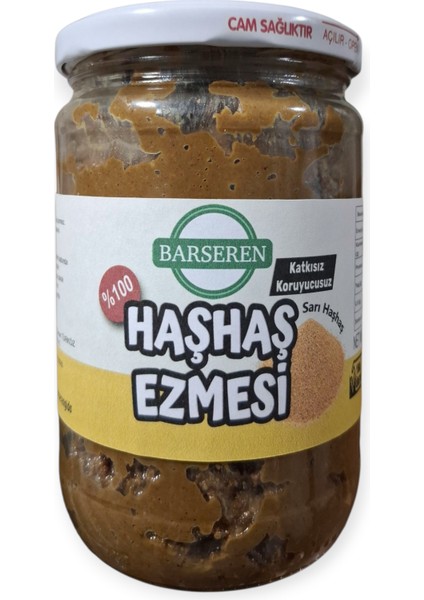 Sarı Haşhaş Ezmesi %100 Doğal Katkısız Yerli Cam Kavanoz modelleri