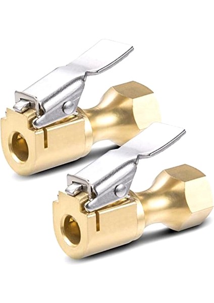 6pcs Hava Kapalama-Heavy Duty Lastik Chuck Üzerinde Kapalı Akış Kilidi Şişirme Göstergesi Için Klipli Kompresör Aksesuarlar Sarı Sarı (Yurt Dışından) fiyatları