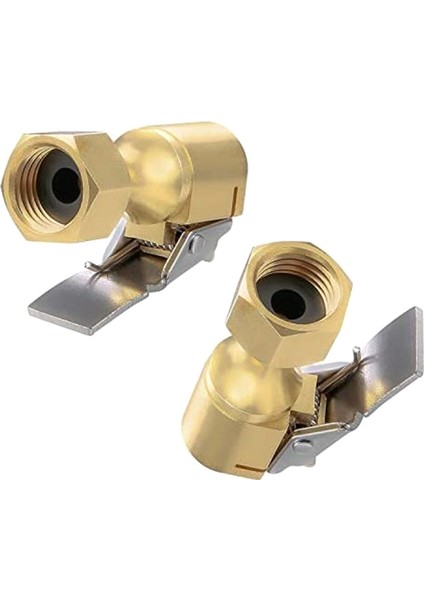 6pcs Hava Kapalama-Heavy Duty Lastik Chuck Üzerinde Kapalı Akış Kilidi Şişirme Göstergesi Için Klipli Kompresör Aksesuarlar Sarı Sarı (Yurt Dışından) fırsatları