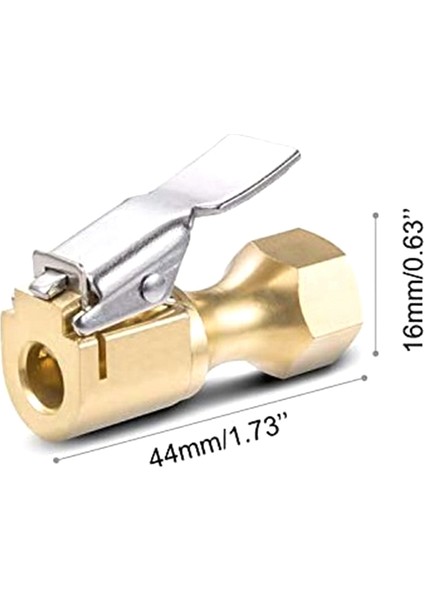 6pcs Hava Kapalama-Heavy Duty Lastik Chuck Üzerinde Kapalı Akış Kilidi Şişirme Göstergesi Için Klipli Kompresör Aksesuarlar Sarı Sarı (Yurt Dışından) indirimleri