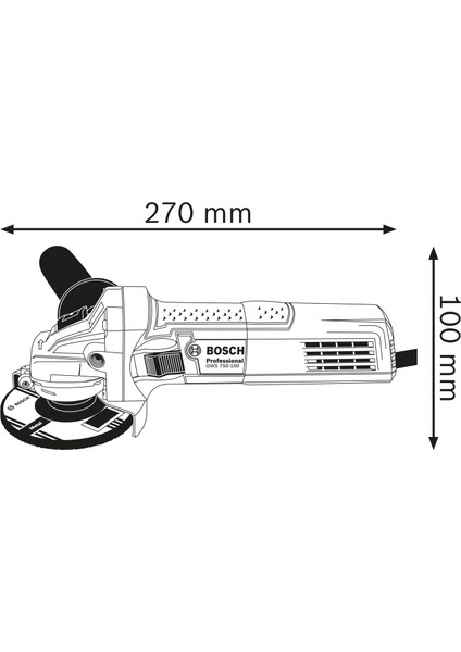 Professional GWS 750-115 mm Avuç Taşlama Makinesi - 0601394000 fiyatları