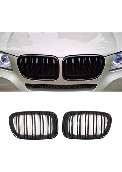 Bmw X3 F25 2010-2013 Ön Tampon Böbrek Yarışı Grille Hood Spor Çift Çift Izgara Kapağı 51117237422 51117237421 (Yurt Dışından) modelleri