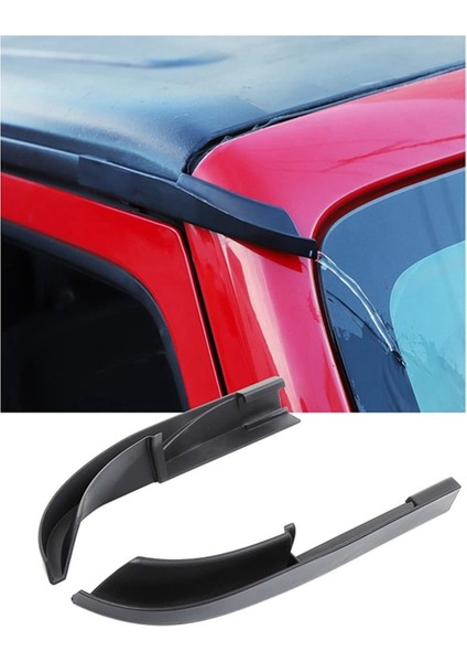 Yükseltilmiş Versiyon Araba Çatı Yağmur Oluk Uzantıları Jeep Wrangler Jk Jku 2011-2017 Için Yağmur Groove Diverter (Yurt Dışından) indirimleri