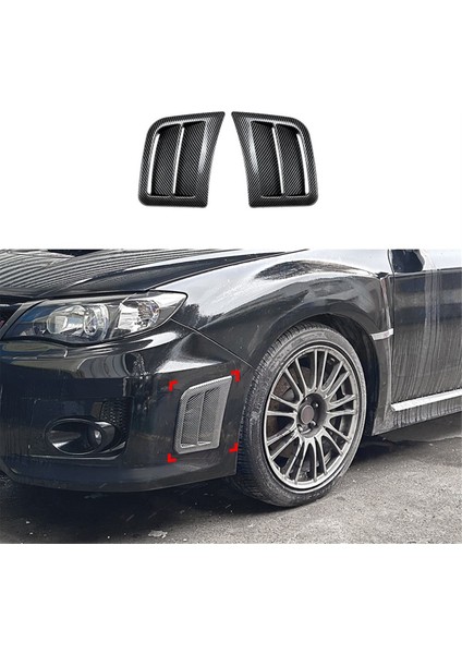 Ön Tampon Yan Hava Havalandırma Kapağı Çamurluk Emme Çerçevesi Subaru Wrx Stı 2008-2014 Aksesuarlar Karbon Fiber Desen (Yurt Dışından) modelleri