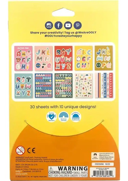 Stickiville Çıkartma Kitabı - A Whole Lotta Stickers! Alpha Fun 120-216 fiyatları