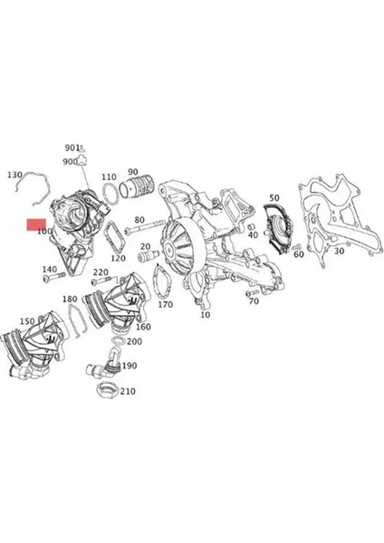 Motor Soğutma Sistemi Mercedes Benz X218 C218 A207 W166 R231 W222 W222 2762000315 (Yurt Dışından)