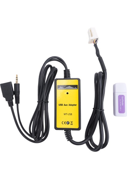 6 + 6pin Araba Radyosu Dijital USB Mp3 Arayüzü CD Değiştirici Adaptörü Toyota Lexus Corolla Serisi Için Girişte 3.5 mm Aux ile (Yurt Dışından)