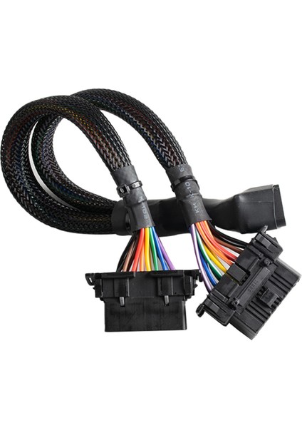 16PIN Obd2 Erkek Ila Çift Kadın Dönüştürülmüş Kablo Obd2 Y-Cable Car Teşhis Araç Obd2 Otomatik Takım Konnektörü (Yurt Dışından) fiyatları