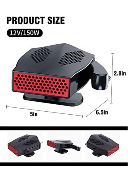 Araba Isıtıcı Taşınabilir Araba Isıtıcı, Taşınabilir Ön Cam Bekçeri ve Debroster, 12V (Yurt Dışından) indirimleri