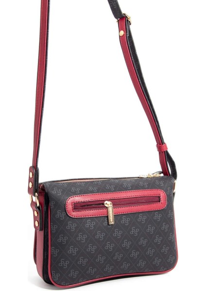 Siyah - Bordo SP784 Kadın Çapraz Çanta fırsatları