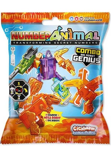 Cicaboom Letrabots A-Z Big Robot In Blind Pack Sürpriz Figür