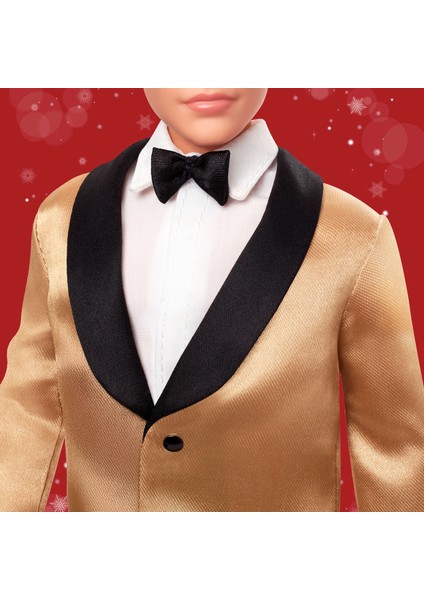 Ken® 2025 Mutlu Yıllar Bebeği, Altın Rengi Ceketli Takım Elbise Giyen Sarı Saçlı, Sezona Özel Koleksiyon Ürünü JGK55 modelleri