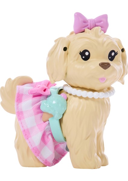 Uyumlu Dostlar Sarı Saçlı Bebek ve Köpekçiği, Uyumlu Pembe Kıyafetleri ve Aksesuarlarıyla JFP36 fırsatları