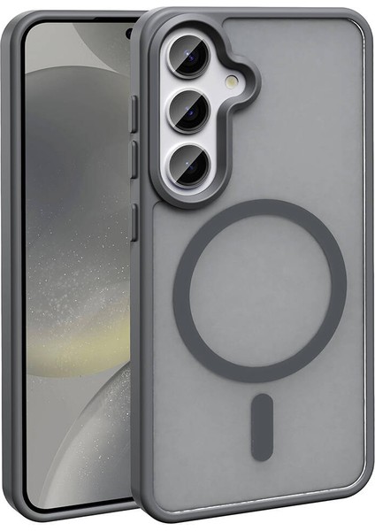 Galaxy S23 Fe Kılıf M-Safe Şarj Özellikli Mat Arka Yüzey Sio Kapak