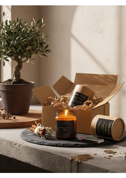 %100 Doğal Anti Tobacco Kokulu Mum, Konsept Hediyelik Mum, Kibrit, Bolluk Bereket Tütsü Demeti fırsatları