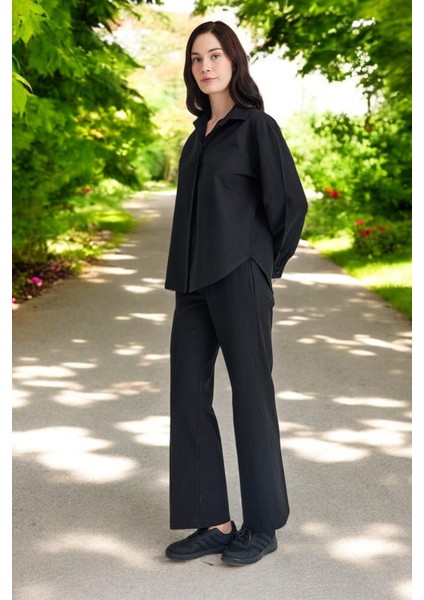 Yazlık Gömlek Pantolon Ikili Keten Takım indirimleri