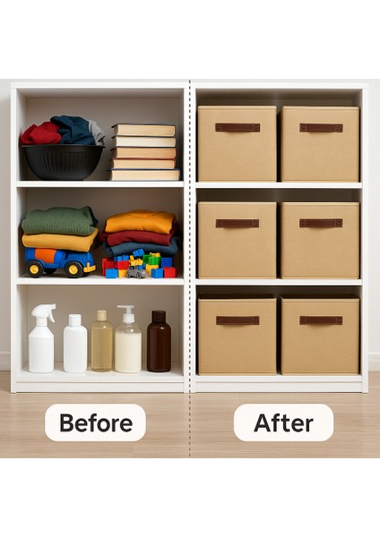 3 Adet Jüt Kapaksız Dolap Içi Çamaşır Oyuncak Düzenleyici Katlanır Saklama Kutusu Organizer 30X30X30 modelleri