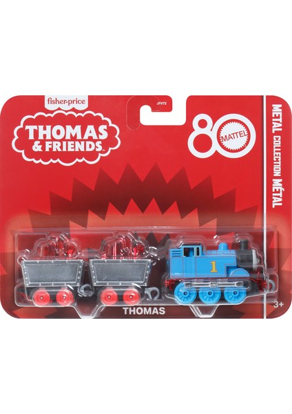 ™ Mattel'in 80. Yılı™ Treni, Küçük Metal Lokomotif, Koleksiyona Uygun Metal Oyuncak Tren JFV72