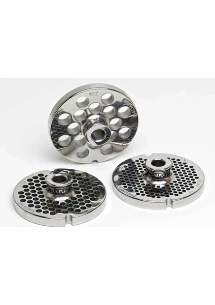 Inox Paslanmaz Kıyma Makinesi Aynası, Ağızı 12 No - 4 mm ( Lisinya )