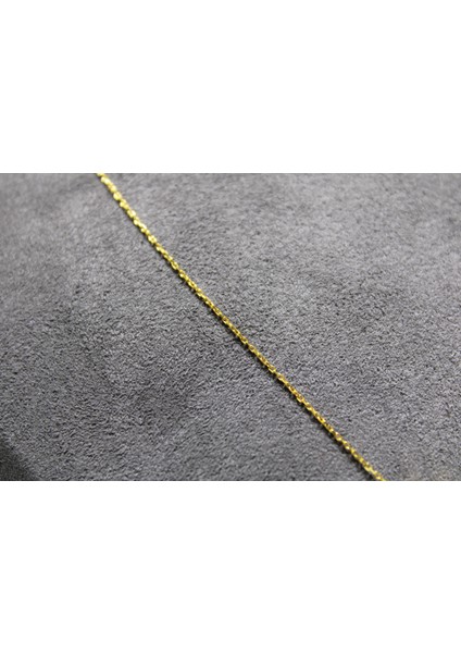 14 Ayar Altın U Harfi Kolye Zinciriyle Beraber modelleri