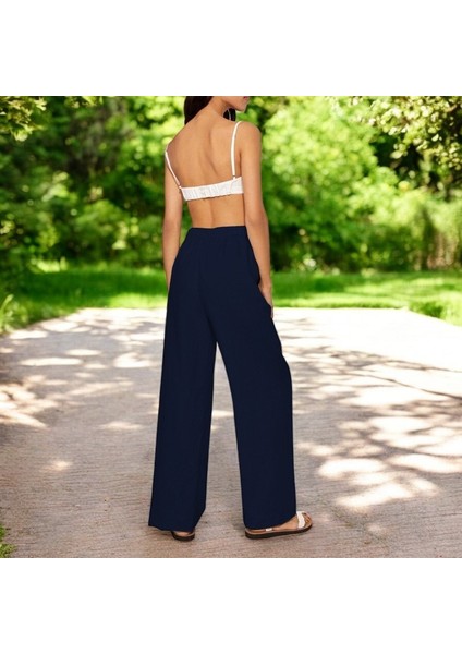 Yazlık Beli Bağcık Detaylı Rahat Keten Pantolon fiyatları