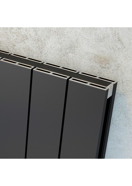 Kalsedon Double Çift Panel Alüminyum Dekoratif Dikey Radyatör 600x470 mm – 5 Dilim | 675 W Yüksek Isıl Güç (2761 BTU/h) | Dokulu Antrasit Gri fiyatları