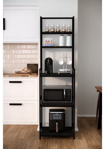 Çok Amaçlı Dolap Mutfak Rafı Mikrodalga Fırın Rafı Airfry Dolabı Düzenleyici Organizer Kahve Köşesi