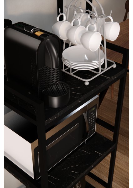 Çok Amaçlı Dolap Mutfak Rafı Mikrodalga Fırın Rafı Airfry Dolabı Düzenleyici Organizer Kahve Köşesi fırsatları