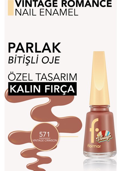 Vintage Romance Yüksek Pigmentli & Parlak Bitişli Oje modelleri