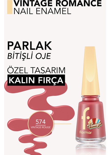 Vintage Romance Yüksek Pigmentli & Parlak Bitişli Oje modelleri