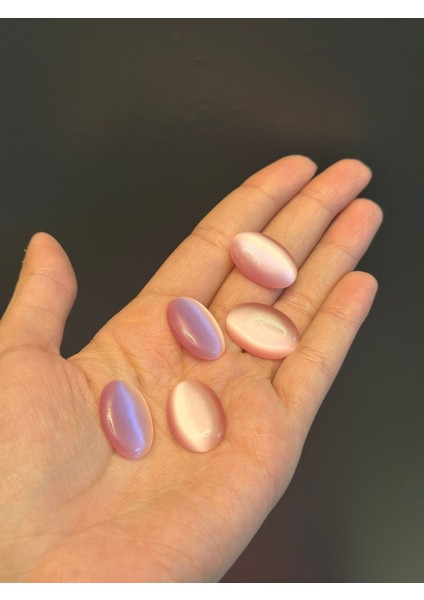 6 Adet Sedef Pembe Cam Yapıştırma Boncuk Set 2x1 cm fiyatları
