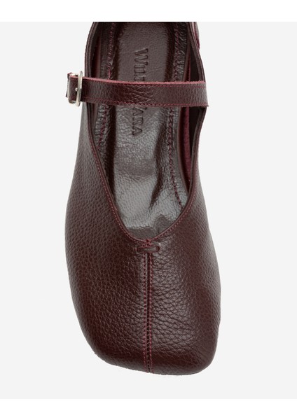 Dora Kadın Tokalı Deri Babet