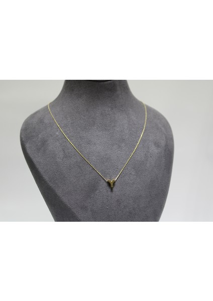 14 Ayar Altın Y Harfi Kolye Zinciriyle Beraber