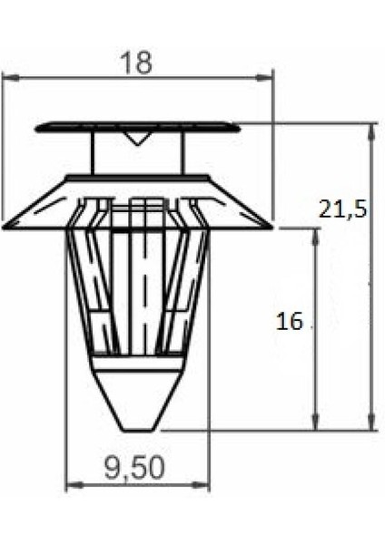 Mınıcooper Kapı Döşeme Klipsi Beyaz SAYK0206 12 Adet fiyatları