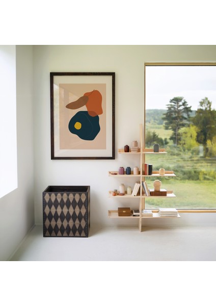 Ahşap Çerçeveli 3'lü Poster Tablo Seti | Modern Stil Minimal Duvar Dekoru fiyatları