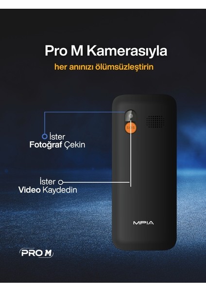 Mpıa Yerli Üretim Kameralı Türkiyede Ilk Sesli Menü ve Aramalı Büyük Ekran Tuşlu Cep Telefonu 16GB Hediye fiyatları