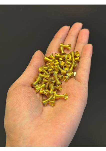 40 Adet 1 cm Sarı Yay Takı Aksesuarı