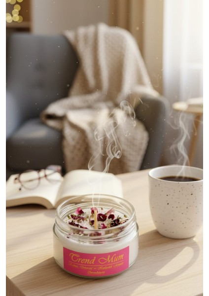 Gül Kokulu Romantik Huzur Aromaterapi Mum , Dekoratif Mum , Hediyelik Mum fiyatları
