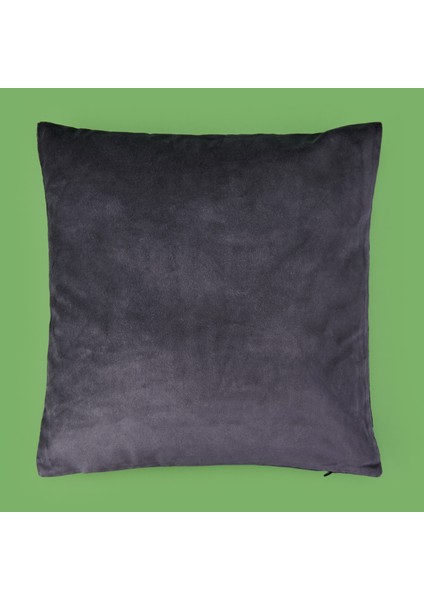 Soft Shiney Kırlent - Antrasit - 40X40 cm