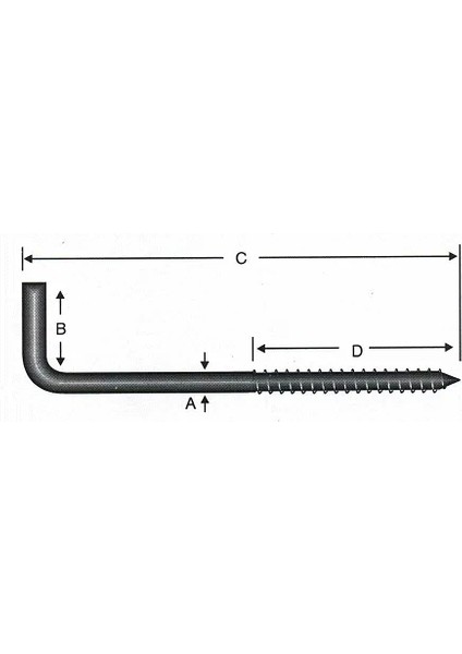 Vidalı Korniş Çivi No:6 - 4X60 - 100 Adet - Lisinya fiyatları