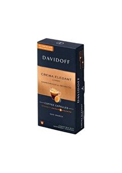 Crema Elegant Lungo Kapsül Kahve 10'lu Arabica Nespresso Uyumlu fiyatları