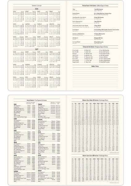 2026 Yılı 13X21 cm Günlük Ajanda Yeşil fırsatları