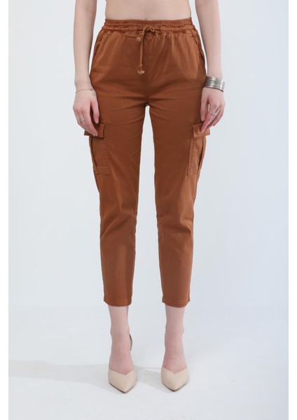 Beli Lastikli Kargo Cep Jean Pantolon