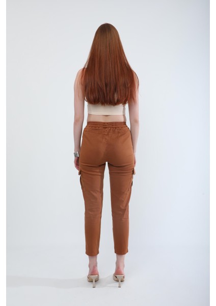 Beli Lastikli Kargo Cep Jean Pantolon