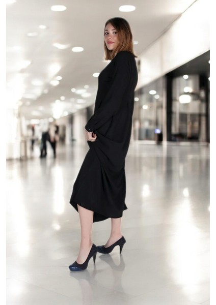 Günlük Tam Boy Keten Tesettür Elbise fiyatları